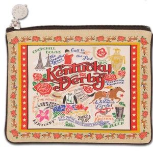 Cat Studio Ky Derby Zip Pouch Makeup Bag